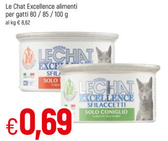 Lechat Excellence alimenti per gatti 80/85/100g