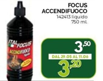 Orizzonte FOCUS ACCENDIFUOCO 142413 liquido 750 ml. offerta