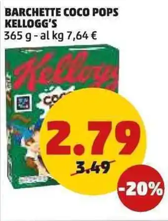 PENNY BARCHETTE COCO POPS KELLOGG'S 365 g offerta