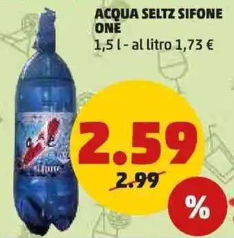 PENNY ACQUA SELTZ SIFONE ONE 1,5 l offerta