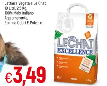 Famila Lechat Lettiera Vegetale 10lt. 2,5kg offerta