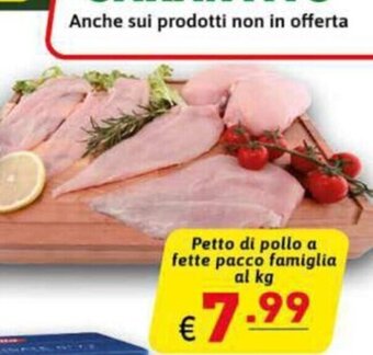 Ipercarni Petto di pollo a fette pacco famiglia al kg offerta