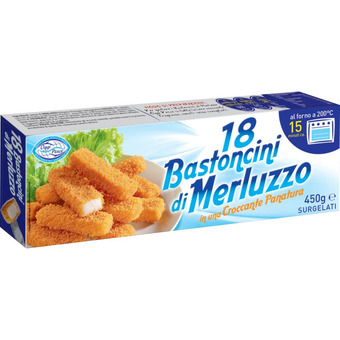 Qui Discount Bastoncini di merluzzo 18 pezzi 450 gr offerta