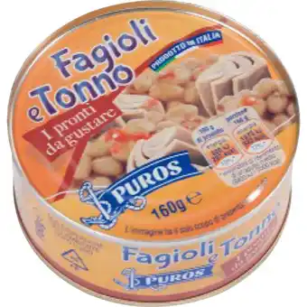Qui Discount Tonno e fagioli/ tonno e piselli puros 160 gr offerta