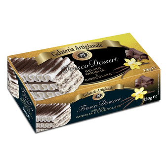 Qui Discount Dessert gelato vaniglia/cioccolato 320 gr offerta