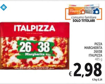 PIZZA MARGHERITA 26X38 ITALPIZZA 485 g