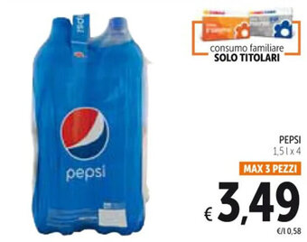 Spazio Conad PEPSI 1,5 l x 4 offerta