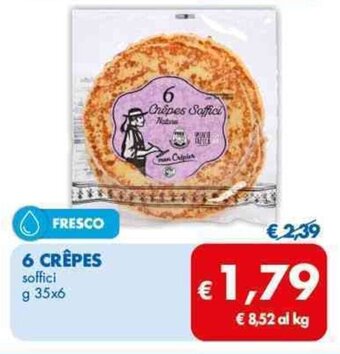 MD Discount 6 CRÊPES soffici g 35x6 offerta