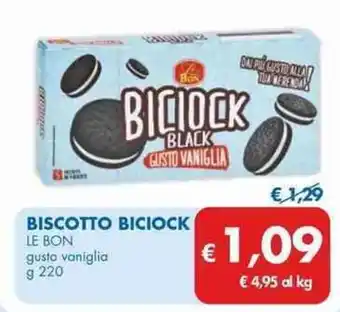 MD Discount BISCOTTO BICIOCK LE BON gusta vaniglia g 220 offerta