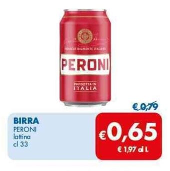 MD Discount BIRRA PERONI lattina cl 33 offerta