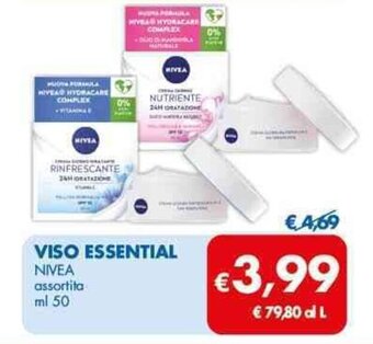 MD Discount VISO ESSENTIAL NIVEA assortita ml 50 offerta