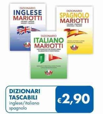 MD Discount DIZIONARI TASCABILI inglese/italiano spagnolo offerta