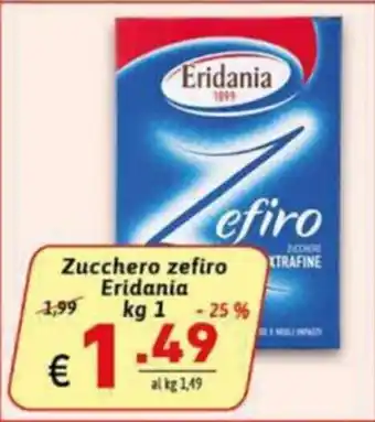 Zucchero zefiro Eridania kg 1