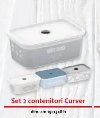 Famila Set 2 Contenitori Curver cm 19x13c8h offerta