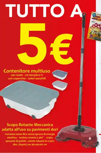 Famila Scopa Rotante Meccanica adatta all'uso su pavimenti duri offerta