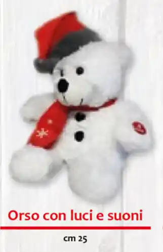 Famila Orso con luci e suoni 25cm offerta