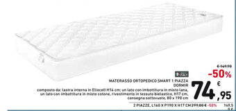 Spazio Conad MATERASSO ORTOPEDICO SMART 1 PIAZZA DORMIR offerta