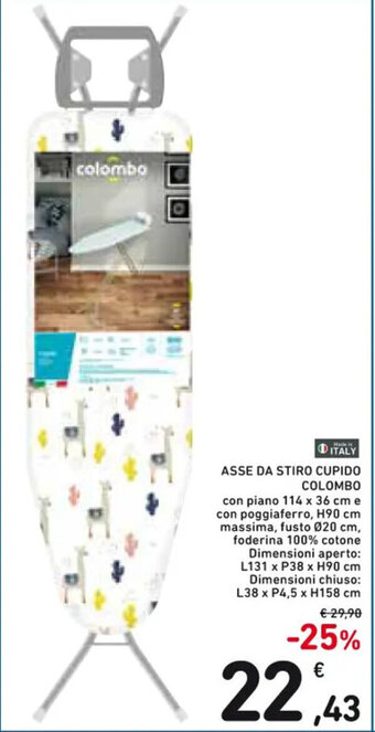 ASSE DA STIRO CUPIDO COLOMBO