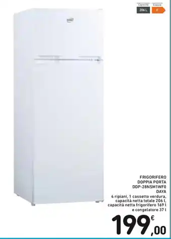 Spazio Conad FRIGORIFERO DOPPIA PORTA DDP-28NSM1WF0 DAYA offerta