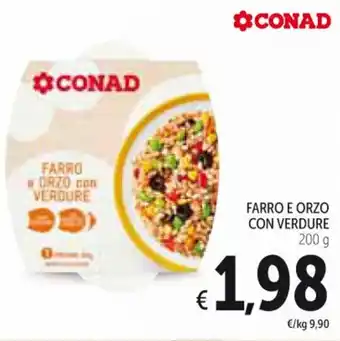 Spazio Conad FARRO E ORZO CON VERDURE 200 g offerta