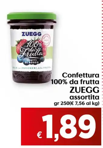 Zuegg Confettura 100% da frutta assortita 250gr