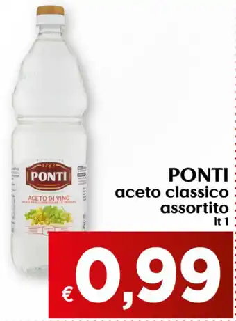 Maxi Supermercati Ponti aceto classico assortito 1lt offerta