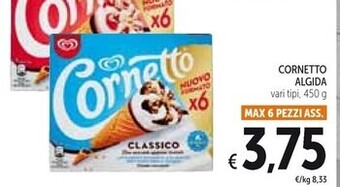 Spazio Conad Algida cornetto offerta