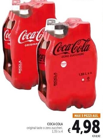 Spazio Conad Coca cola original taste offerta