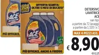 Spazio Conad Ace detersivo lavatrice offerta