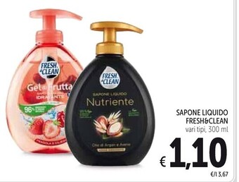 Spazio Conad Fresh & clean sapone liquido offerta