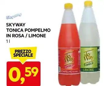 DPiù Skyway tonica pompelmo in rosa/limone offerta