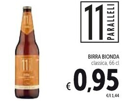 Spazio Conad 11 paralleli birra bionda offerta