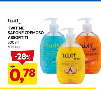 DPiù Twit me - sapone cremoso assortiti offerta