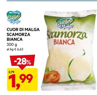 DPiù Cuor di malga scamorza bianca offerta
