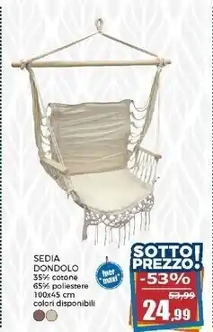 Happy Casa Amaca a poltrona sospesa - h100x45cm offerta