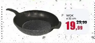 Happy Casa Padella wok in alluminio pressofuso con fondo a induzione linea chefstone - diametro 32 cm offerta