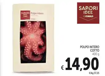 Spazio Conad POLPO INTERO COTTO 400 g offerta