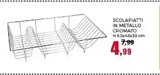 Happy Casa Scolapiatti cromato 18 posti piatti offerta