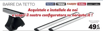 Norauto Barre da tetto offerta
