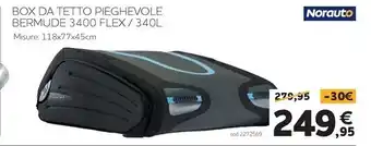 Norauto - box da tetto pieghevole bermude 3400 flex / 340l
