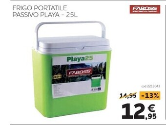 Faboss - frigo portatile passivo playa - 25l