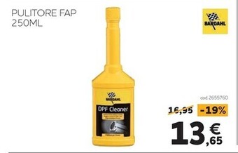 Bardahl - pulitore fap 250ml