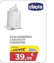 Bimbo Store Chicco scaldabiberon casa/ auto offerta