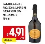 Galassia La gioiosa asolo prosecco superiore docg extra dry millesimato offerta