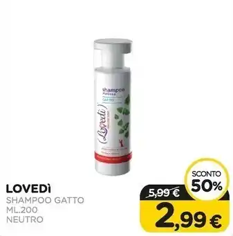 Lovedi shampoo gatto ml.200 neutro