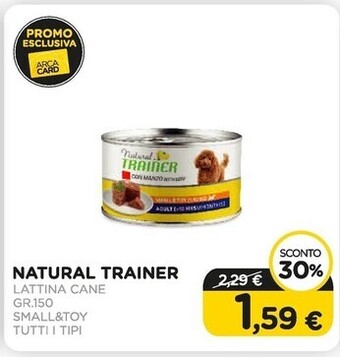 Arcaplanet Natural trainer lattina cane gr.150 small&toy tutti i tipi offerta