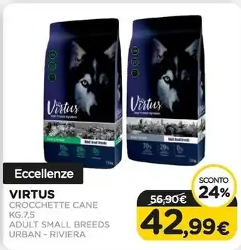 Arcaplanet Virtus crocchette cane kg.7.5 adult small breeds urban-riviera offerta