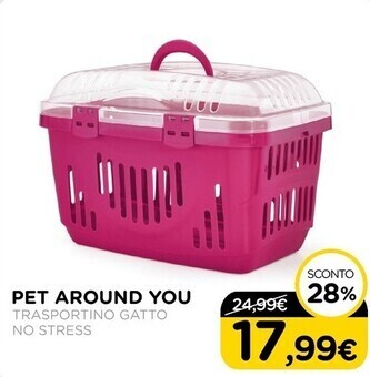 Arcaplanet Pet around you - trasportino gatto no stress offerta