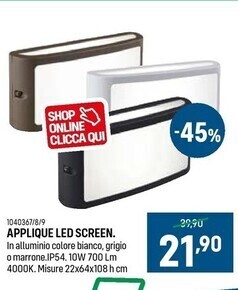Cfadda Applique led screen offerta