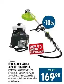 Decespugliatore a zaino supherba